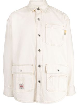 Musium Div. long-sleeve button-fastening shirt - White