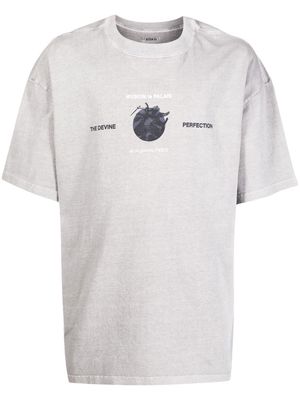 Musium Div. painting-print T-shirt - Grey