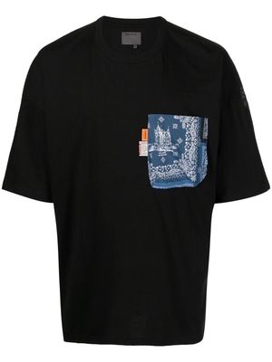 Musium Div. paisley-print patch T-shirt - Black