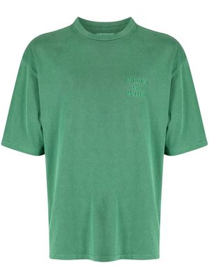 Musium Div. studded-logo cotton T-shirt - Green
