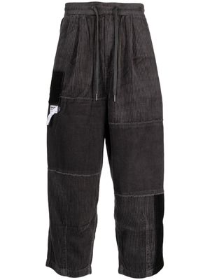 Musium Div. wide-leg corduroy cotton trousers - Grey