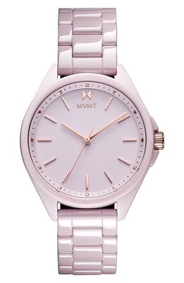 MVMT Coronada Ceramic Bracelet Watch, 36mm in Pink 