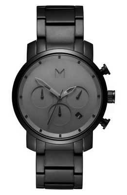 MVMT WATCHES Chronograph Bracelet Watch, 40mm in Black 