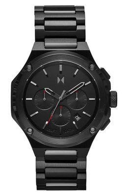 MVMT WATCHES MVMT Raptor Chronograph Bracelet Watch, 46mm in Black 