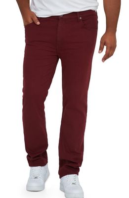MVP Collections Straight Leg Jeans in Burgundy