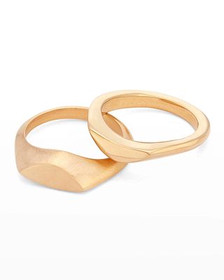 Mwenzi Stack Rings, Set of 2, Size 5-9