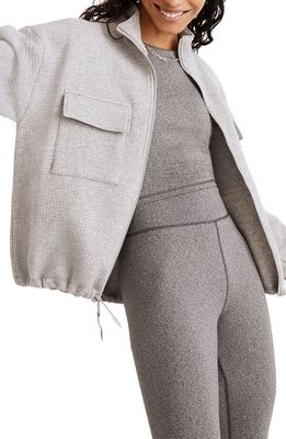 MWL Caribou Quilted Jacket in Hthr Grid Grey