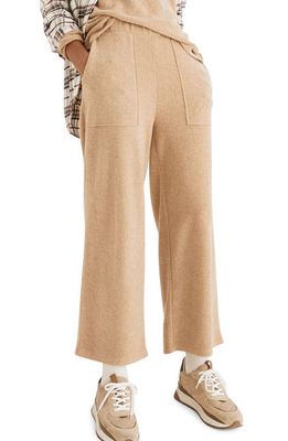 MWL Cozybrushed Straight Sweatpants in Heather Camel
