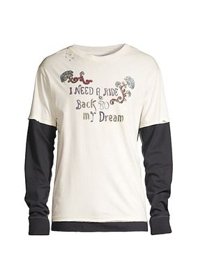 My Dream Layered Cotton Long-Sleeve T-Shirt