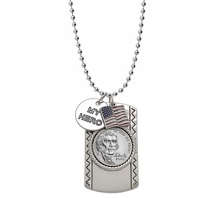 My Hero Year To Remember Nickel Coin Dog Tag Ne cklace 2023