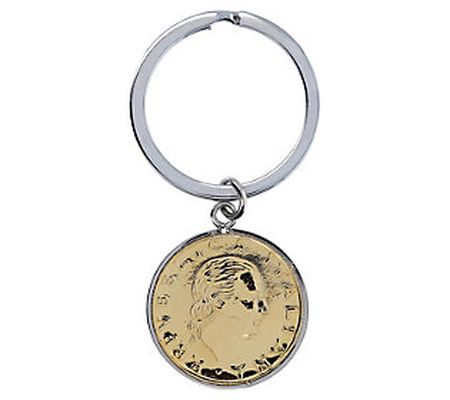 My Lira Men's 200 Lire Coin Key Ring