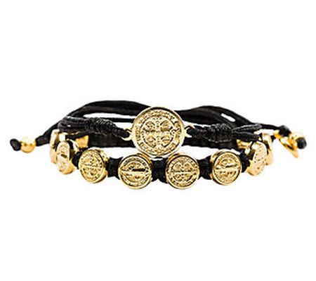 My Saint My Hero Blessing Goldtone Bracelet Set