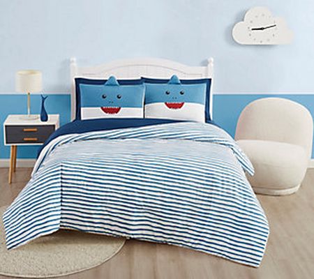 My World Happy Shark 5-Piece Twin Bed in a Bag