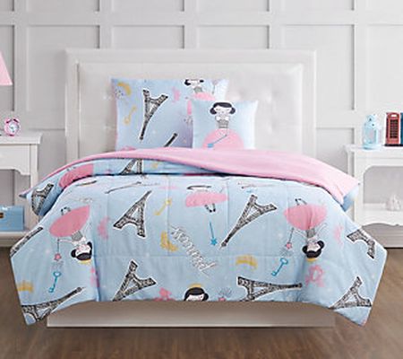 My World Paris Princess Twin 3-Piece Comforter Set