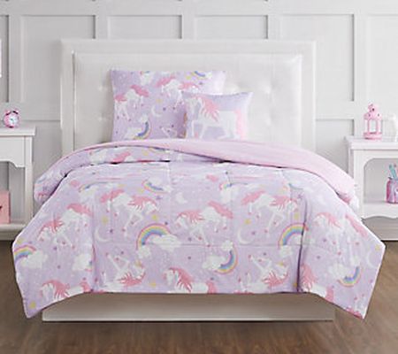 My World Rainbow Unicorn Full 4-Piece Comforter Set