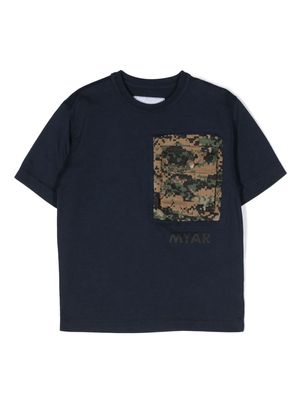 MYAR KIDS graphic-print cottonT-shirt - Blue