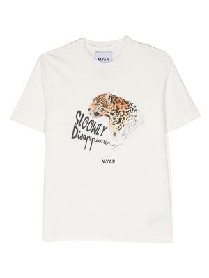 MYAR KIDS graphic-print T-shirt - White