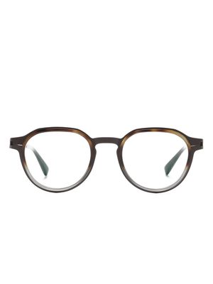 Mykita Caven round-frame glasses - Brown