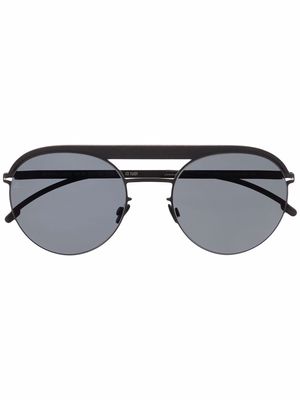 Mykita double-bridge pilot-frame sunglasses - Black