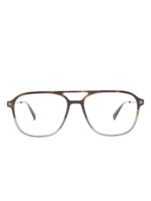 Mykita Gylfi pilot-frame glasses - Brown