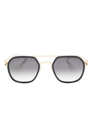 Mykita Leeland geometric-frame sunglasses - Gold