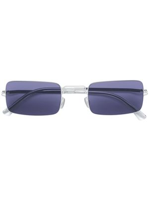 Mykita Mykita x Maison Margiela rectangle frame sunglasses - Metallic