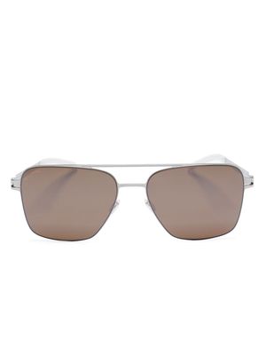 Mykita pilot-frame double-bridge sunglasses - Silver