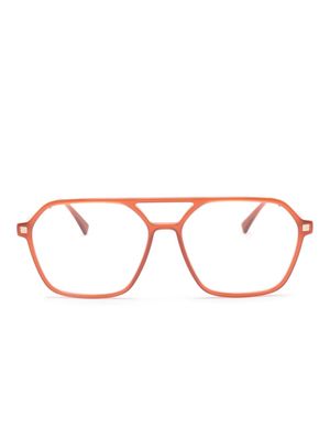 Mykita pilot-frame gradient-effect glasses - Orange