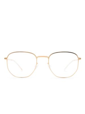 Mykita Ryker square-frame glasses - Gold