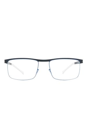 Mykita square-frame raised-bridge glasses - Blue
