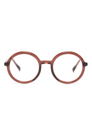 Mykita Teema round-frame glasses - Brown