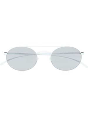 Mykita x Maison Margiela pilot-frame sunglasses - White