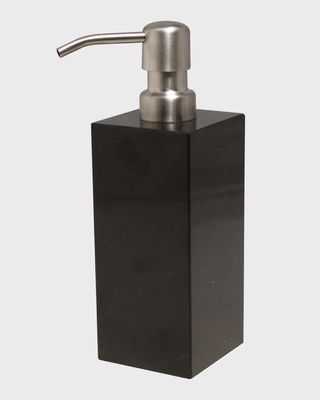 Myrtus Collection Jet Black Marble Soap Dispenser
