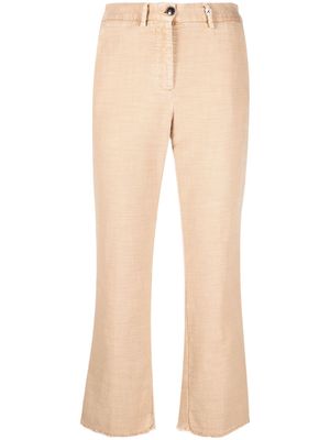 Myths cropped bootcut trousers - Neutrals