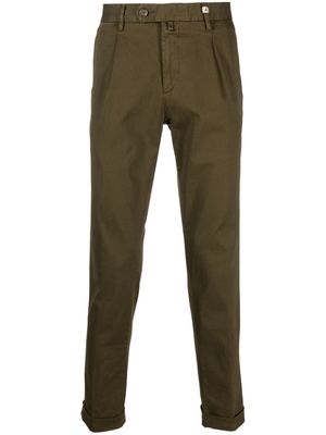 Myths logo-tag tapered trousers - Green