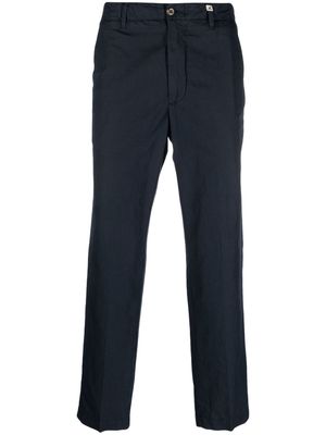 Myths mid-rise tapered chino trousers - Blue