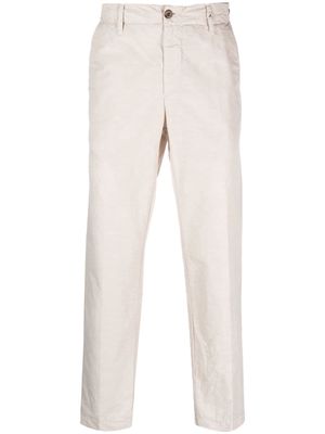 Myths mid-rise tapered chino trousers - Neutrals