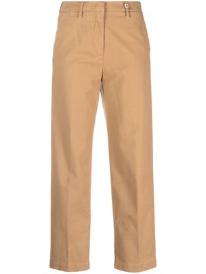 Myths straight-leg cropped trousers - Neutrals