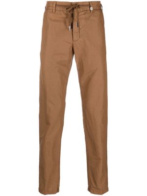 Myths straight-leg mid-rise trousers - Brown