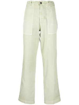 Myths tonal-stitching two-pocket straight-leg trousers - Green