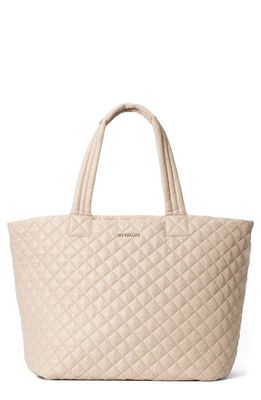 MZ Wallace Large Metro Deluxe Quilted Tote Bag in Buff