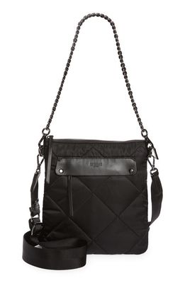 MZ Wallace Madison Quilted Crossbody Bag in Black