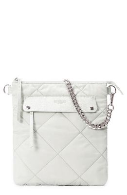 MZ Wallace Madison Quilted Crossbody Bag in Frost