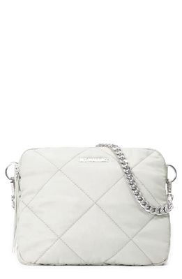 MZ Wallace Madison Quilted Nylon Crossbody Bag in Frost