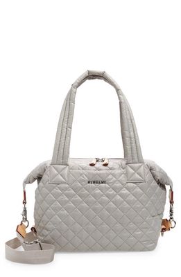 MZ Wallace Medium Sutton Deluxe Tote in Pewter