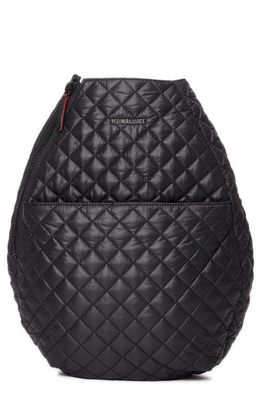 MZ Wallace Metro Diamond Quilted Racquet Sling Bag in Black