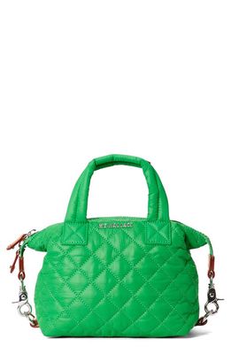 MZ Wallace Micro Sutton Quilted Nylon Tote in Bright Green