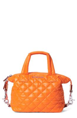 MZ Wallace Micro Sutton Quilted Nylon Tote in Tangerine