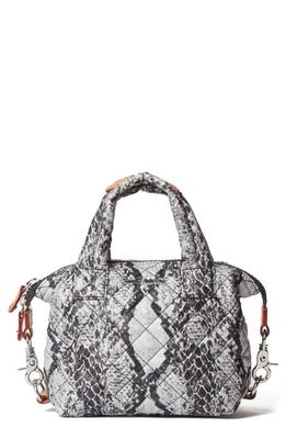 MZ Wallace Micro Sutton Tote in Grey Snake