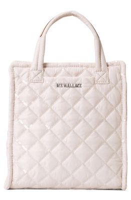 MZ Wallace Mini Box Tote in Rose With Sequins